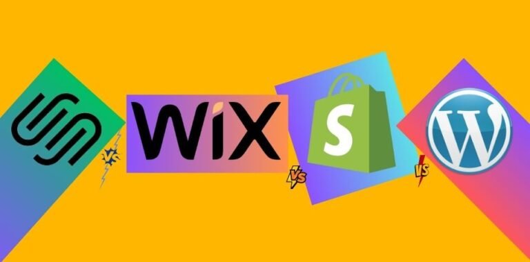Wix vs Squarespace vs WordPress vs Shopify
