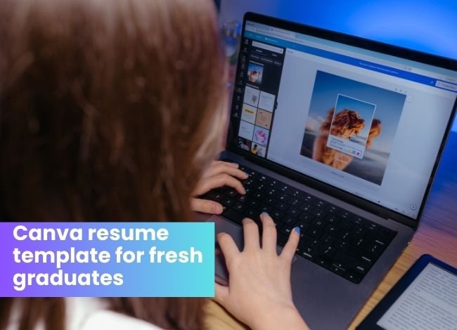 Canva resume template for fresh graduates