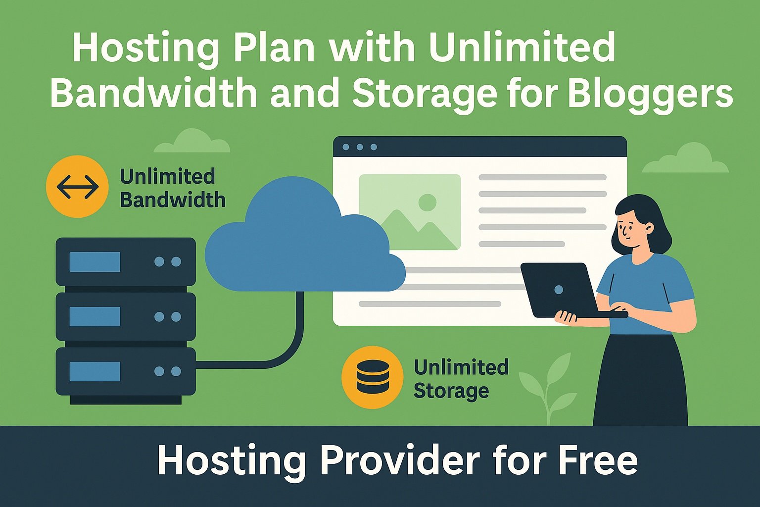 Hosting Plan with Unlimited Bandwidth and Storage for Bloggers
